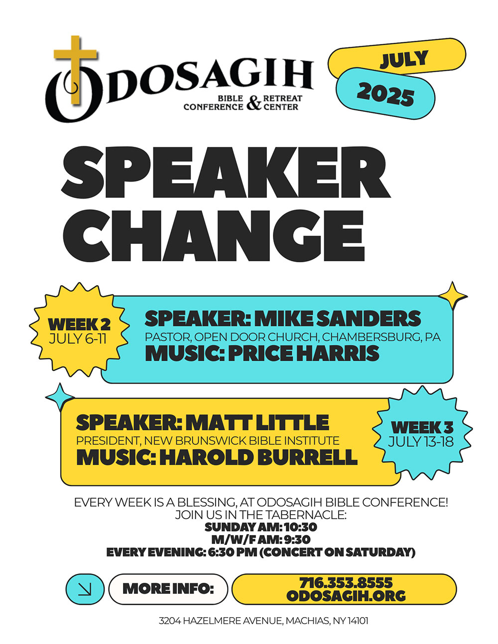2025 Speaker Change