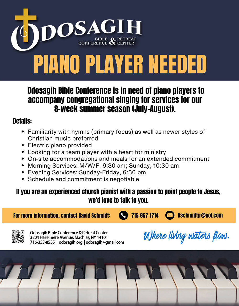 Piano Player Needed